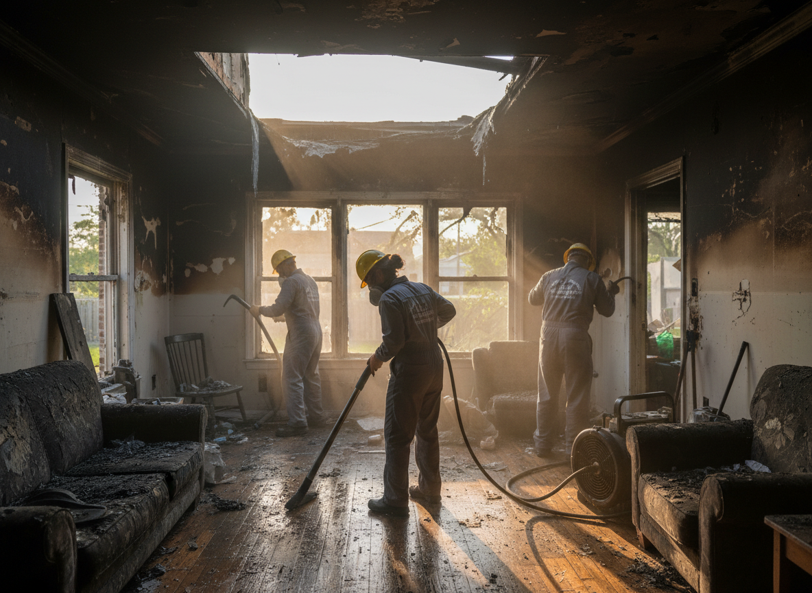 Fire Damage Restoration work by Fire Damage Restoration Hallandale in Hallandale, FL